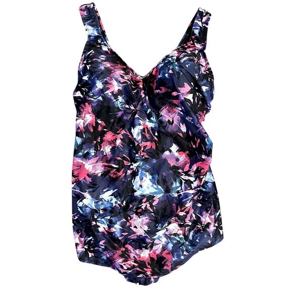NWT Swimsuits for All One Piece Swimsuit Size 18 Womens Flattering Full Coverage - Picture 1 of 7